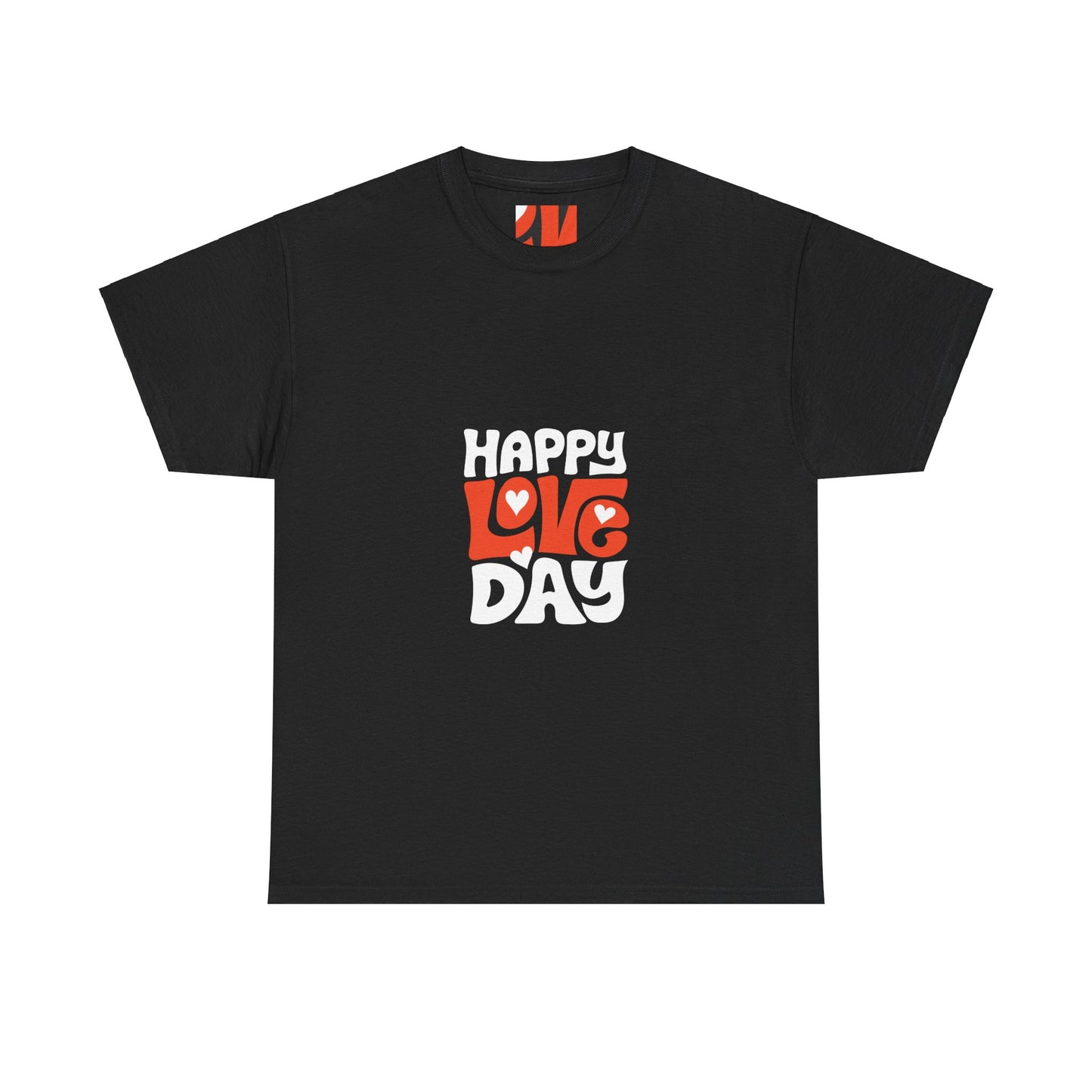 Happy Love Day Unisex Heavy Cotton Tee - Perfect for Valentine's Day Celebrations