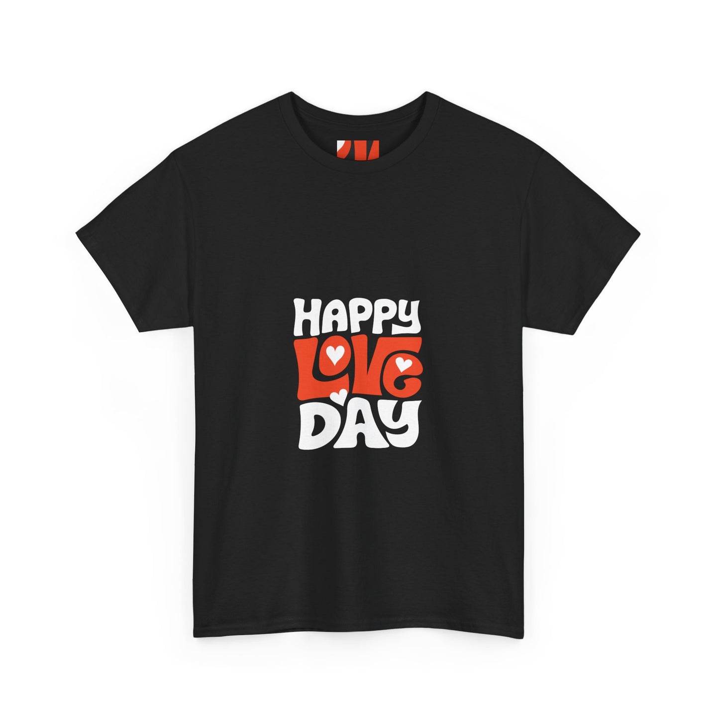 Happy Love Day Unisex Heavy Cotton Tee - Perfect for Valentine's Day Celebrations